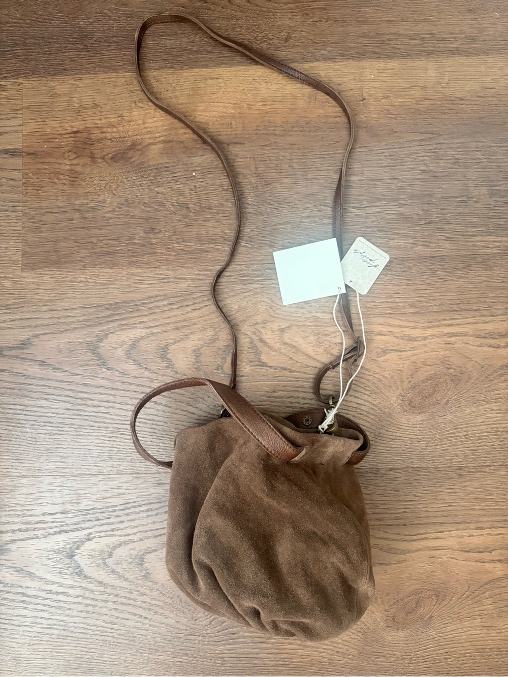 Free People Suki Mini Suede Tote NWT - Picture 2 of 4